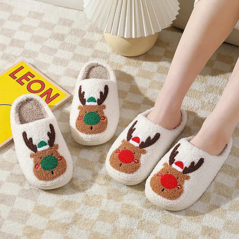 Winter Fluffy Fur Flat Slippers