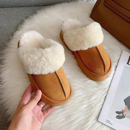 Winter Plush Sandals Luxury Slip