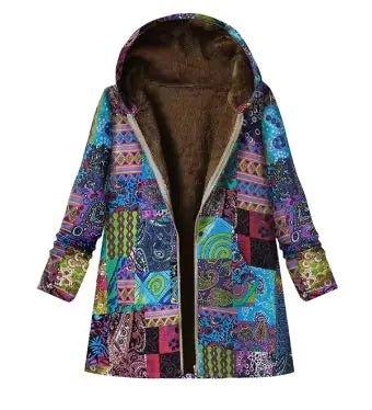 Winter Retro Hooded Cashmere Jacket for Women