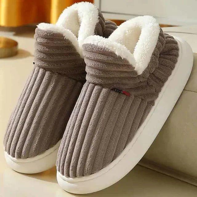 Winter Slippers Warm Plush Slip - On