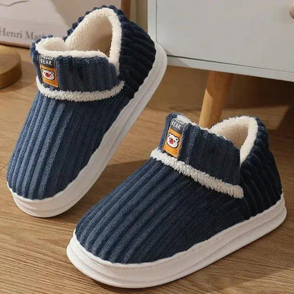 Winter Slippers Warm Plush Slip - On