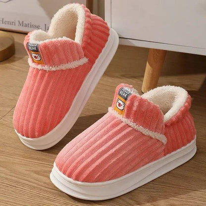 Winter Slippers Warm Plush Slip - On