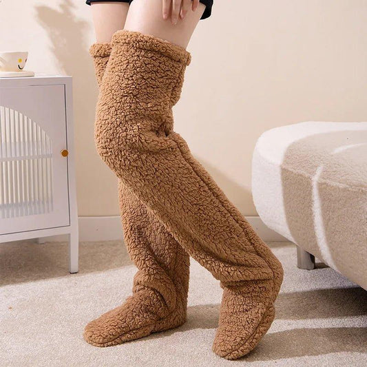 Winter Thigh High Socks Women