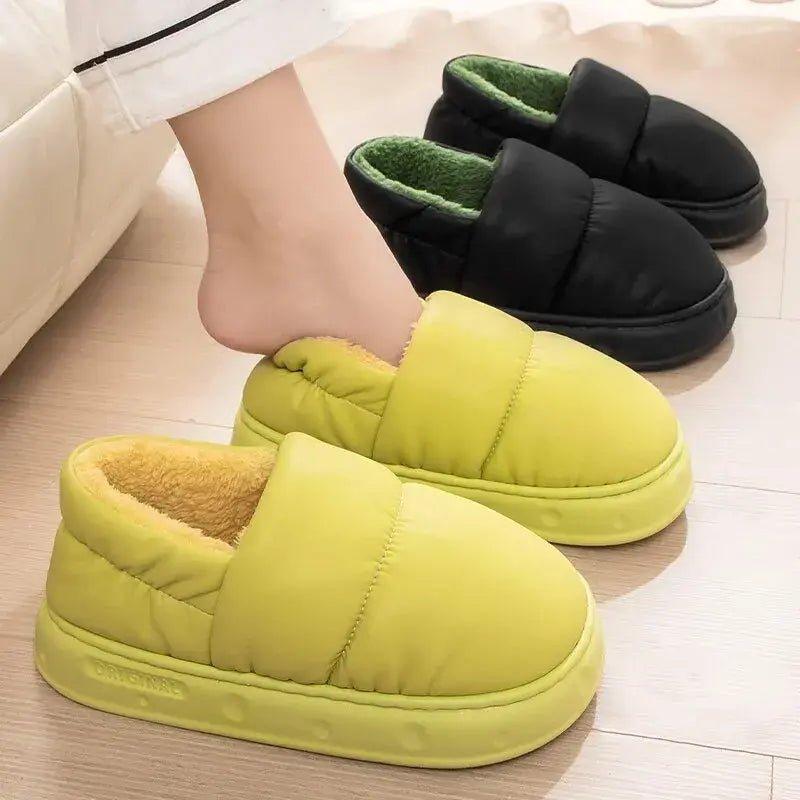 Winter Waterproof Anti - Slip Cotton Slippers