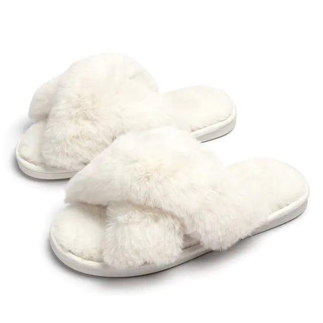 Winter Women's Home Indoor Fuzzy Slippers