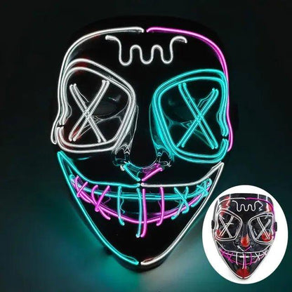 Wireless Halloween LED Purge Mask