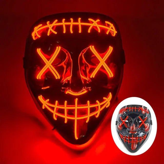 Wireless Halloween LED Purge Mask