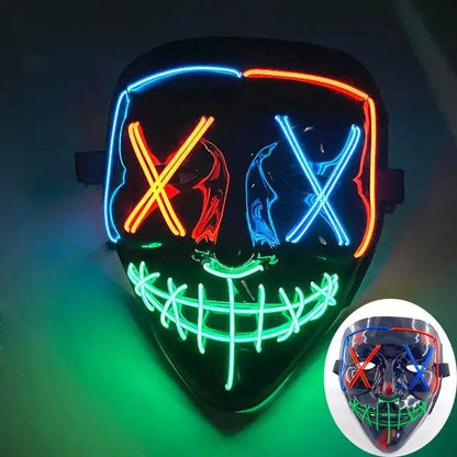 Wireless Halloween LED Purge Mask