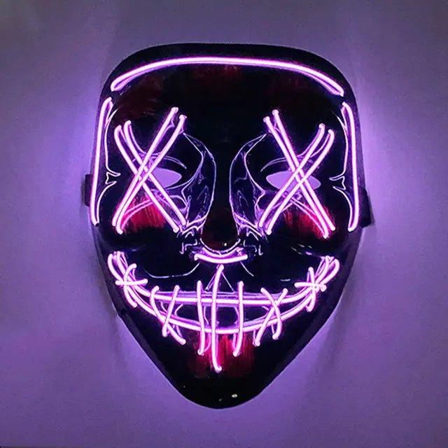 Wireless Halloween LED Purge Mask