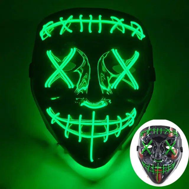 Wireless Halloween LED Purge Mask