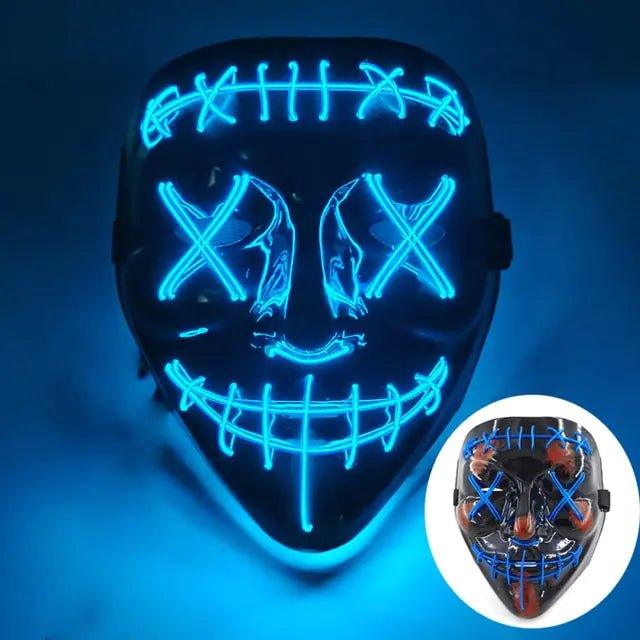 Wireless Halloween LED Purge Mask