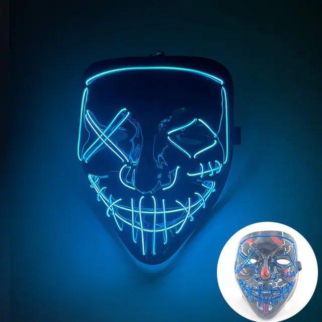 Wireless Halloween LED Purge Mask