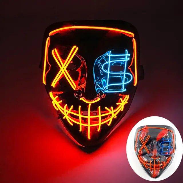 Wireless Halloween LED Purge Mask