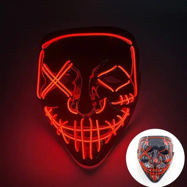 Wireless Halloween LED Purge Mask