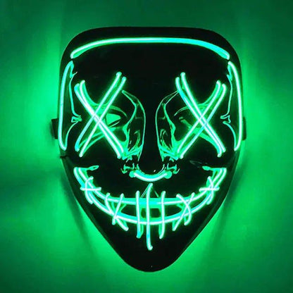 Wireless Halloween LED Purge Mask