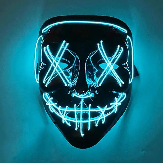 Wireless Halloween LED Purge Mask