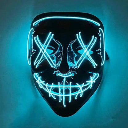 Wireless Halloween LED Purge Mask