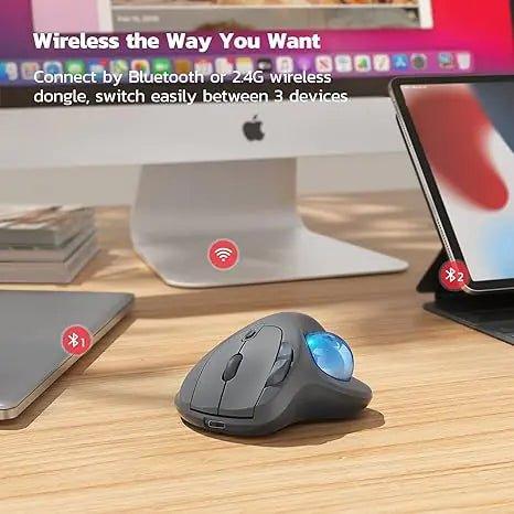 Wireless Trackball Ergonomic Mouse