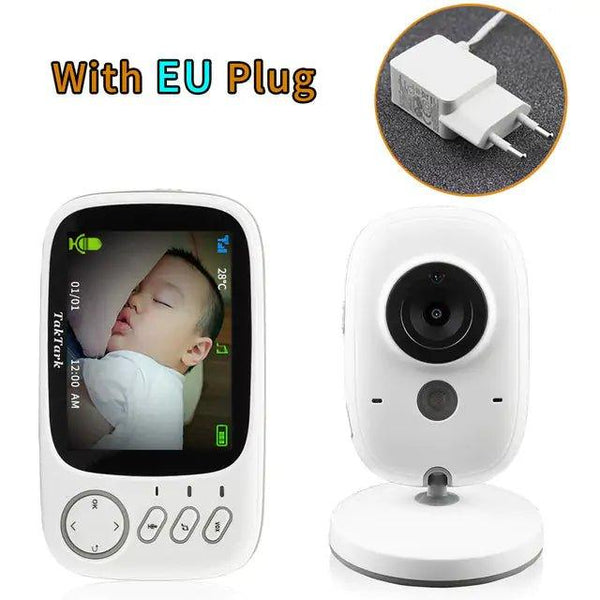 Keep Your Baby Safe and Sound with Our 3.2-inch Wireless Video Baby Monitor!