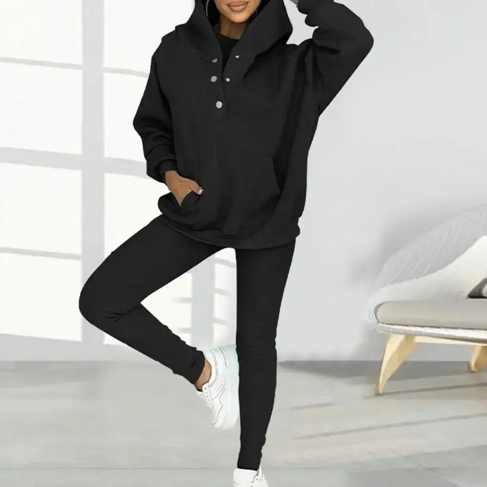 Women Hooded Suit Long - sleeve