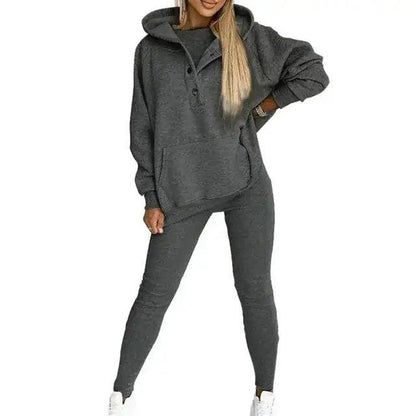 Women Hooded Suit Long - sleeve