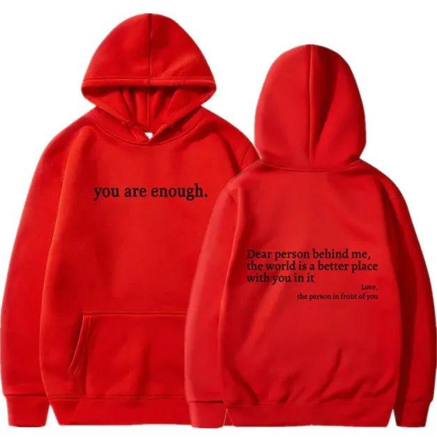 Women's Brushed Hoody Plain Letters