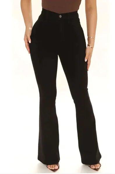 Women's Fashion Casual High Waist Slim - fit Stretch Pants