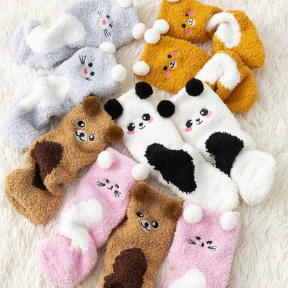 Women's Fuzzy Socks Winter Warm Fleece