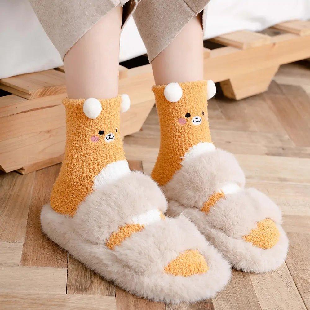 Women's Fuzzy Socks Winter Warm Fleece