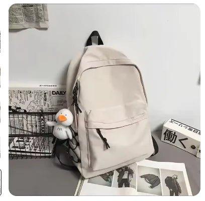 Women’s Simple Large - Capacity Nylon Laptop Backpack