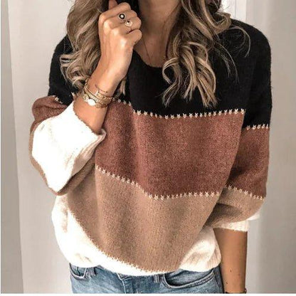 Women's Sweater With Half - high Collar