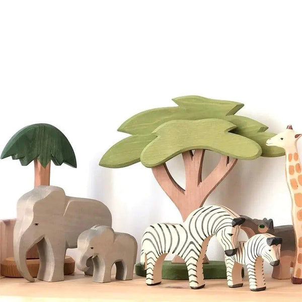 Handcrafted Wooden Animal Figures - Spark Imagination and Learning