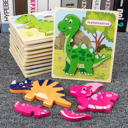 Wooden Dinosaur 3D Puzzle