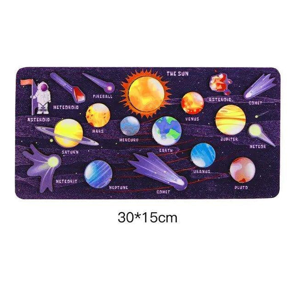 Explore the Cosmos with Wooden Puzzles for Toddlers - Solar System Fun!