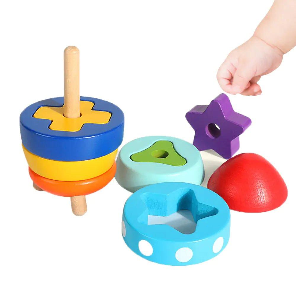 Wooden Rocket Sorting Toy