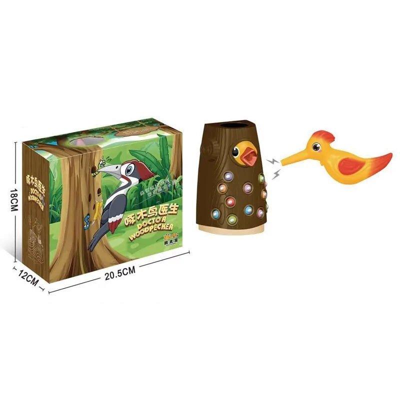 Woodpecker Worm Catching Game: Magnetic Family Fun and Educational Toy Set for Kids