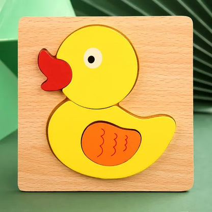 Wooden Puzzle - Engage Your Child's Imagination with Educational Animal Puzzles - Home Kartz