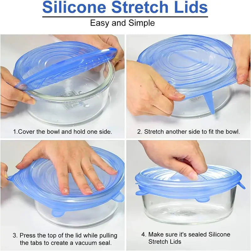 Silicone Stretch Food Covers – Reusable and Eco-Friendly Food Storage Solution