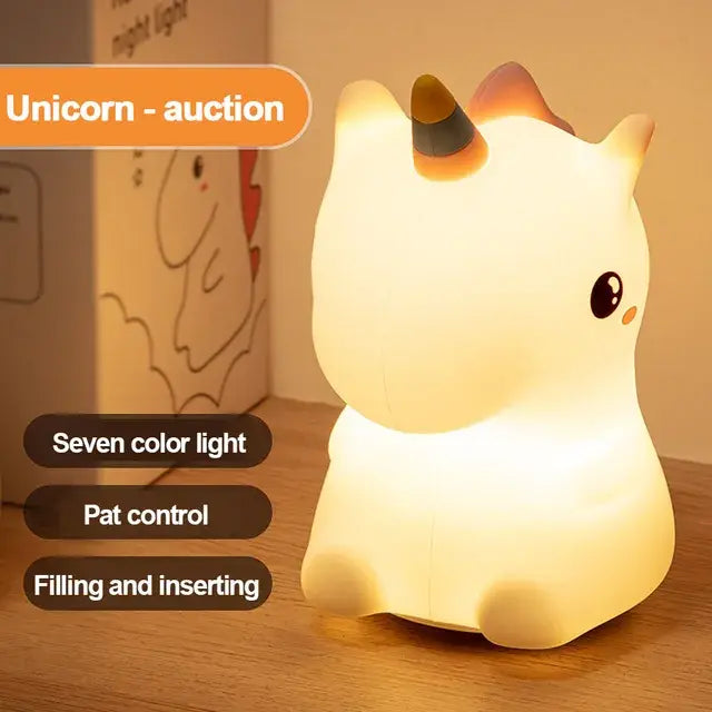 Adorable LED Night Light – Rechargeable and Portable for Kids and Adults