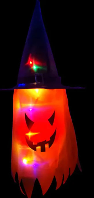 Spooky Halloween Ghost Lanterns | Festive Cloth Art Ghost String Lights