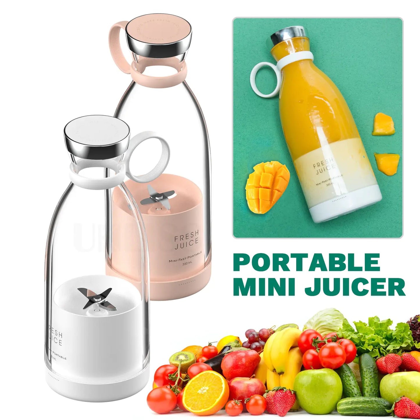 Versatile Juice Extractor Portable Mixer Food Processor | Fresh Juices & Smoothies on the Go