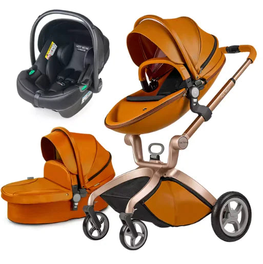 Convertible Baby Stroller – 3-in-1 Luxury Bassinet and Toddler Stroller